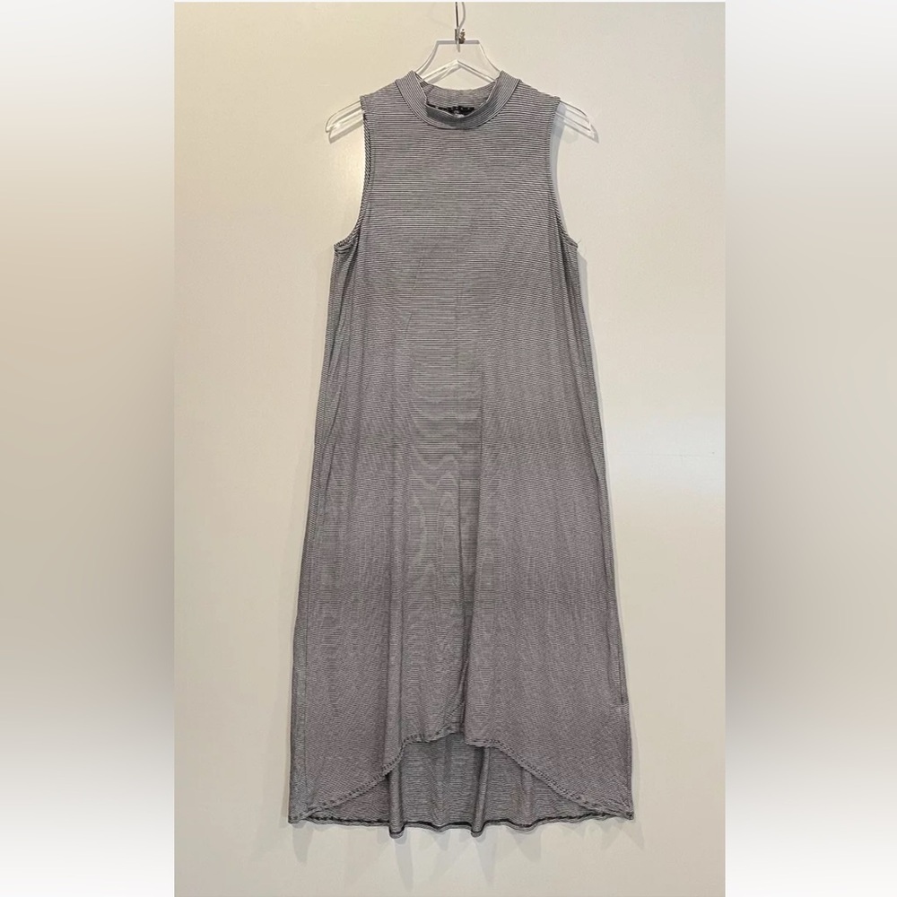Tiana B. Striped Sleeveless Hi-Lo Dress Womens Size Large